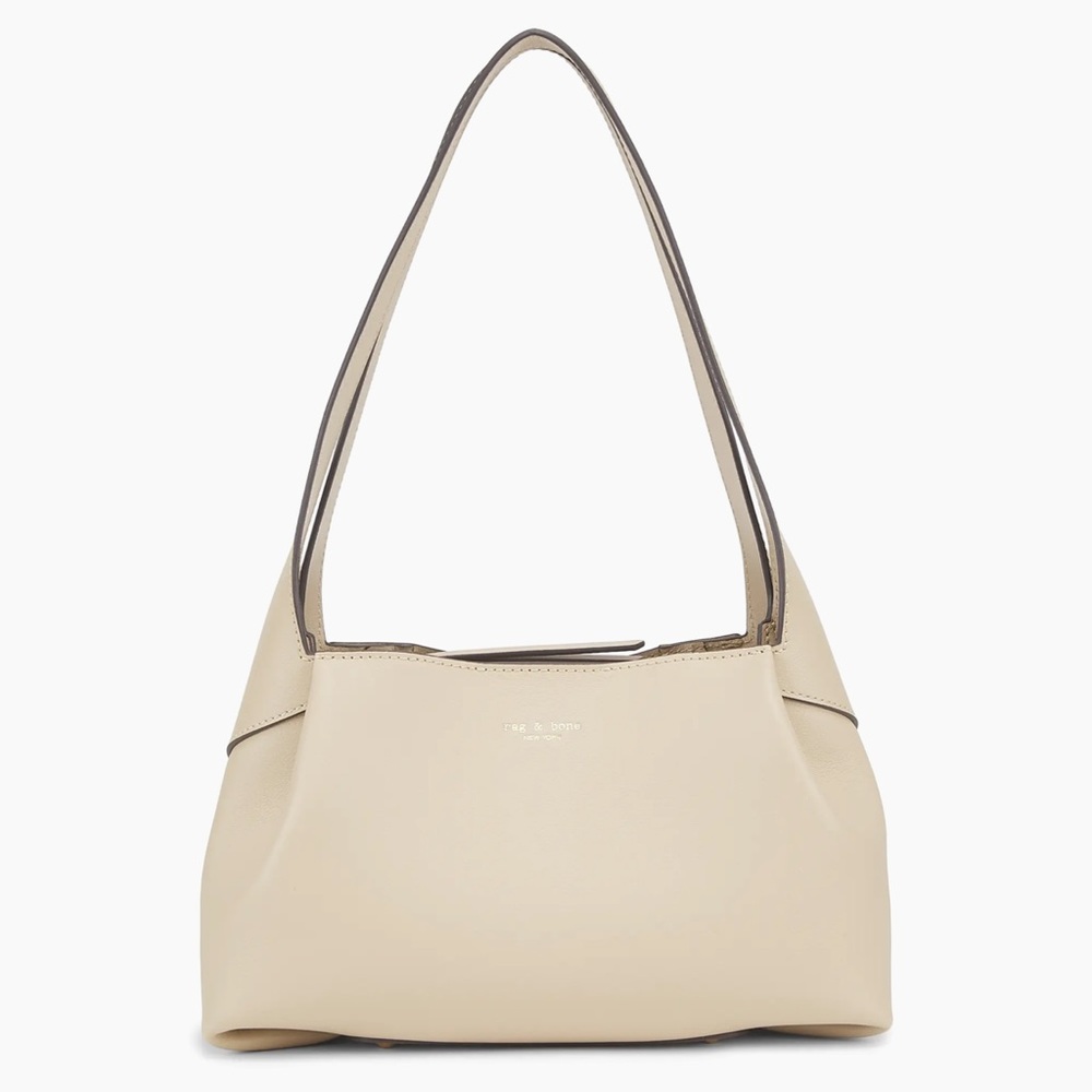 rag & bone Slade Leather Shoulder Bag Antique White NWT